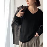 デコルテ美人。着映えVネックシンプルリブニット(長袖) | Classical Elf | 詳細画像23