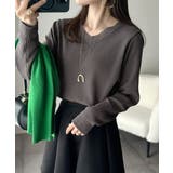 デコルテ美人。着映えVネックシンプルリブニット(長袖) | Classical Elf | 詳細画像27