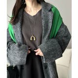 デコルテ美人。着映えVネックシンプルリブニット(長袖) | Classical Elf | 詳細画像30