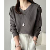 デコルテ美人。着映えVネックシンプルリブニット(長袖) | Classical Elf | 詳細画像32