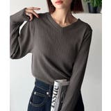 デコルテ美人。着映えVネックシンプルリブニット(長袖) | Classical Elf | 詳細画像34