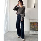 デコルテ美人。着映えVネックシンプルリブニット(長袖) | Classical Elf | 詳細画像37