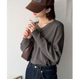 デコルテ美人。着映えVネックシンプルリブニット(長袖) | Classical Elf | 詳細画像39