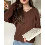 デコルテ美人。着映えVネックシンプルリブニット(長袖) | Classical Elf | 詳細画像44