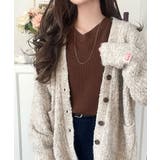 デコルテ美人。着映えVネックシンプルリブニット(長袖) | Classical Elf | 詳細画像45