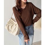 デコルテ美人。着映えVネックシンプルリブニット(長袖) | Classical Elf | 詳細画像49