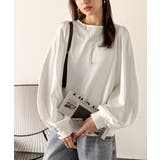 シルエットで差が付く、綺麗めスタイルの完成形◎袖先ボタンボリュームスリーブトップ… | Classical Elf  | 詳細画像7 