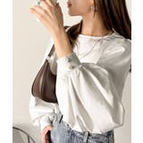 シルエットで差が付く、綺麗めスタイルの完成形◎袖先ボタンボリュームスリーブトップ… | Classical Elf  | 詳細画像8 