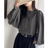 シルエットで差が付く、綺麗めスタイルの完成形◎袖先ボタンボリュームスリーブトップ… | Classical Elf  | 詳細画像18 