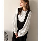 シルエットで差が付く、綺麗めスタイルの完成形◎袖先ボタンボリュームスリーブトップ… | Classical Elf  | 詳細画像3 