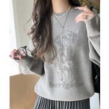 着心地抜群!大人かわいいスタイルに♪ダブルジャガード配色ダルメシアン柄ニット | Classical Elf | 詳細画像10