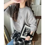 着心地抜群!大人かわいいスタイルに♪ダブルジャガード配色ダルメシアン柄ニット | Classical Elf | 詳細画像11