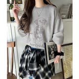 着心地抜群!大人かわいいスタイルに♪ダブルジャガード配色ダルメシアン柄ニット | Classical Elf | 詳細画像12