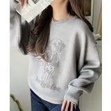 着心地抜群!大人かわいいスタイルに♪ダブルジャガード配色ダルメシアン柄ニット | Classical Elf | 詳細画像13