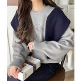 着心地抜群!大人かわいいスタイルに♪ダブルジャガード配色ダルメシアン柄ニット | Classical Elf | 詳細画像14