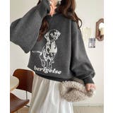 着心地抜群!大人かわいいスタイルに♪ダブルジャガード配色ダルメシアン柄ニット | Classical Elf | 詳細画像16