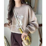 着心地抜群!大人かわいいスタイルに♪ダブルジャガード配色ダルメシアン柄ニット | Classical Elf | 詳細画像26