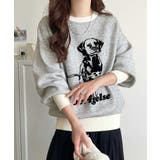 着心地抜群!大人かわいいスタイルに♪ダブルジャガード配色ダルメシアン柄ニット | Classical Elf | 詳細画像3