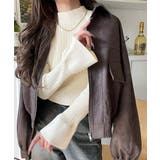 袖にキュン♪大人女子の旬顔トップス。ランダムリブ袖フレアモックネックプルオーバー… | Classical Elf  | 詳細画像4 