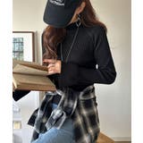 袖にキュン♪大人女子の旬顔トップス。ランダムリブ袖フレアモックネックプルオーバー… | Classical Elf  | 詳細画像16 