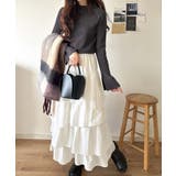 袖にキュン♪大人女子の旬顔トップス。ランダムリブ袖フレアモックネックプルオーバー… | Classical Elf  | 詳細画像23 