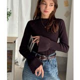 袖にキュン♪大人女子の旬顔トップス。ランダムリブ袖フレアモックネックプルオーバー… | Classical Elf  | 詳細画像32 