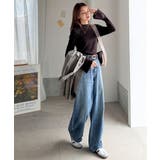 袖にキュン♪大人女子の旬顔トップス。ランダムリブ袖フレアモックネックプルオーバー… | Classical Elf  | 詳細画像33 