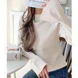 袖にキュン♪大人女子の旬顔トップス。ランダムリブ袖フレアモックネックプルオーバー… | Classical Elf  | 詳細画像35 