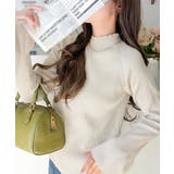 袖にキュン♪大人女子の旬顔トップス。ランダムリブ袖フレアモックネックプルオーバー… | Classical Elf  | 詳細画像37 