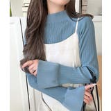 袖にキュン♪大人女子の旬顔トップス。ランダムリブ袖フレアモックネックプルオーバー… | Classical Elf  | 詳細画像42 