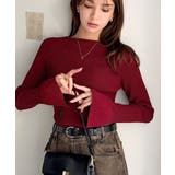 袖にキュン♪大人女子の旬顔トップス。ランダムリブ袖フレアモックネックプルオーバー… | Classical Elf  | 詳細画像50 