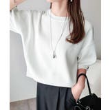 袖きらり、きちんと魅せる。ゴールドボタン使い袖タックミラノリブトップス（半袖） | Classical Elf  | 詳細画像7 