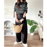 袖きらり、きちんと魅せる。ゴールドボタン使い袖タックミラノリブトップス（半袖） | Classical Elf  | 詳細画像25 