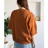 袖きらり、きちんと魅せる。ゴールドボタン使い袖タックミラノリブトップス（半袖） | Classical Elf  | 詳細画像51 