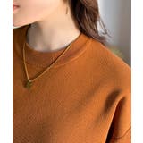 袖きらり、きちんと魅せる。ゴールドボタン使い袖タックミラノリブトップス（半袖） | Classical Elf  | 詳細画像53 