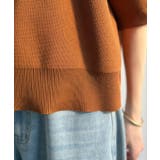 袖きらり、きちんと魅せる。ゴールドボタン使い袖タックミラノリブトップス（半袖） | Classical Elf  | 詳細画像55 