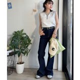 着回し力抜群!ストレッチが効いた前後2Way配色ニットリブタンク | Classical Elf | 詳細画像9