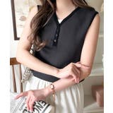 着回し力抜群!ストレッチが効いた前後2Way配色ニットリブタンク | Classical Elf | 詳細画像10