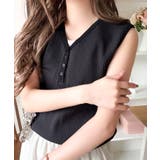 着回し力抜群!ストレッチが効いた前後2Way配色ニットリブタンク | Classical Elf | 詳細画像11