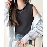 着回し力抜群!ストレッチが効いた前後2Way配色ニットリブタンク | Classical Elf | 詳細画像13