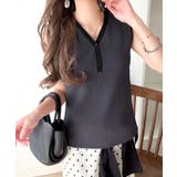 着回し力抜群!ストレッチが効いた前後2Way配色ニットリブタンク | Classical Elf | 詳細画像16