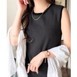 着回し力抜群!ストレッチが効いた前後2Way配色ニットリブタンク | Classical Elf | 詳細画像17