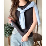 着回し力抜群!ストレッチが効いた前後2Way配色ニットリブタンク | Classical Elf | 詳細画像18