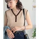 着回し力抜群!ストレッチが効いた前後2Way配色ニットリブタンク | Classical Elf | 詳細画像22