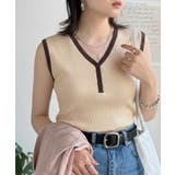 着回し力抜群!ストレッチが効いた前後2Way配色ニットリブタンク | Classical Elf | 詳細画像29