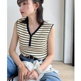 着回し力抜群!ストレッチが効いた前後2Way配色ニットリブタンク | Classical Elf | 詳細画像32