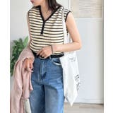 着回し力抜群!ストレッチが効いた前後2Way配色ニットリブタンク | Classical Elf | 詳細画像36