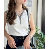 着回し力抜群!ストレッチが効いた前後2Way配色ニットリブタンク | Classical Elf | 詳細画像1