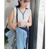 着回し力抜群!ストレッチが効いた前後2Way配色ニットリブタンク | Classical Elf | 詳細画像4