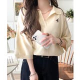 ラフなのにきちんと見え♪胸刺繍ミラノリブスキッパー襟プルオーバー | Classical Elf | 詳細画像25